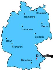 Karte von Deutschlad
